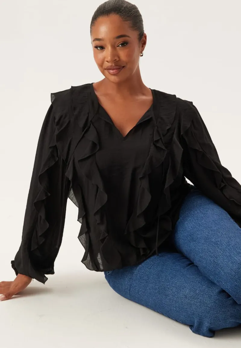 Happy Holly Frill Blouse