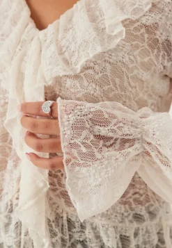 BUBBLEROOM Frill Lace Blouse