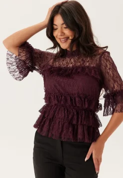 BUBBLEROOM Frill Lace Blouse