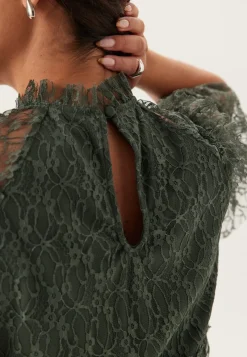 BUBBLEROOM Frill Lace Blouse