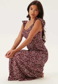 BUBBLEROOM Frill Maxi Dress