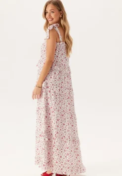 BUBBLEROOM Frill Maxi Viscose Dress