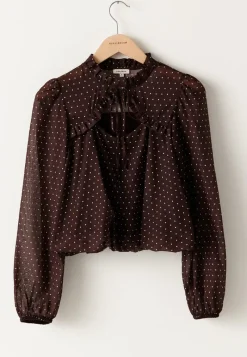 BUBBLEROOM Frill Tie Blouse