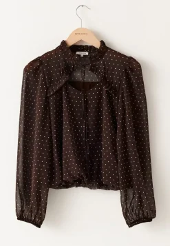 BUBBLEROOM Frill Tie Blouse