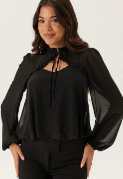 BUBBLEROOM Frill Tie Blouse