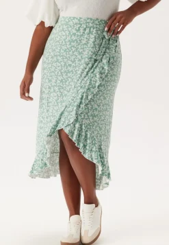 Happy Holly Frill Wrap Skirt