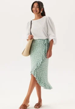 Happy Holly Frill Wrap Skirt