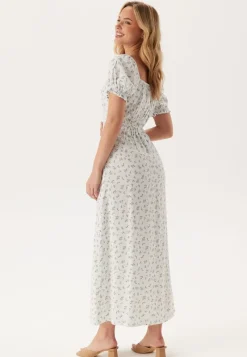 BUBBLEROOM Front Tie Long Viscose Dress