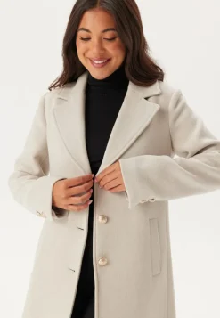 Chiara Forthi Fur Collar Wool Blend Coat