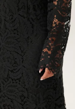 Bubbleroom Occasion High Neck Cotton Lace Dress