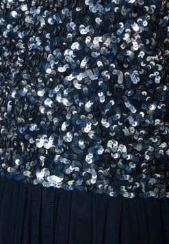 AngelEye High Neck Sequin Midi Dress