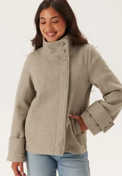 BUBBLEROOM High Neck Short Coat