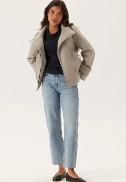 BUBBLEROOM High Neck Short Coat