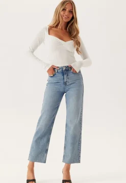 BUBBLEROOM High Straight Ankle Jeans