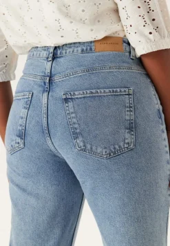 BUBBLEROOM High Straight Ankle Jeans