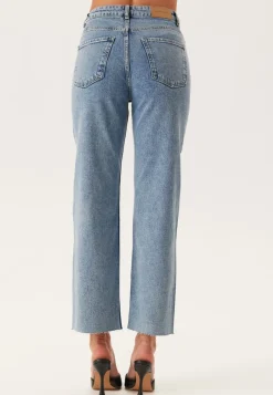 BUBBLEROOM High Straight Ankle Jeans