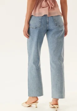 BUBBLEROOM High Straight Ankle Jeans