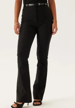 BUBBLEROOM High Waist Stretchy Flared Trousers