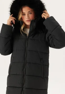 Happy Holly Hooded Padded Long Jacket