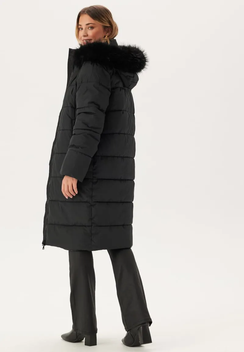 Happy Holly Hooded Padded Long Jacket