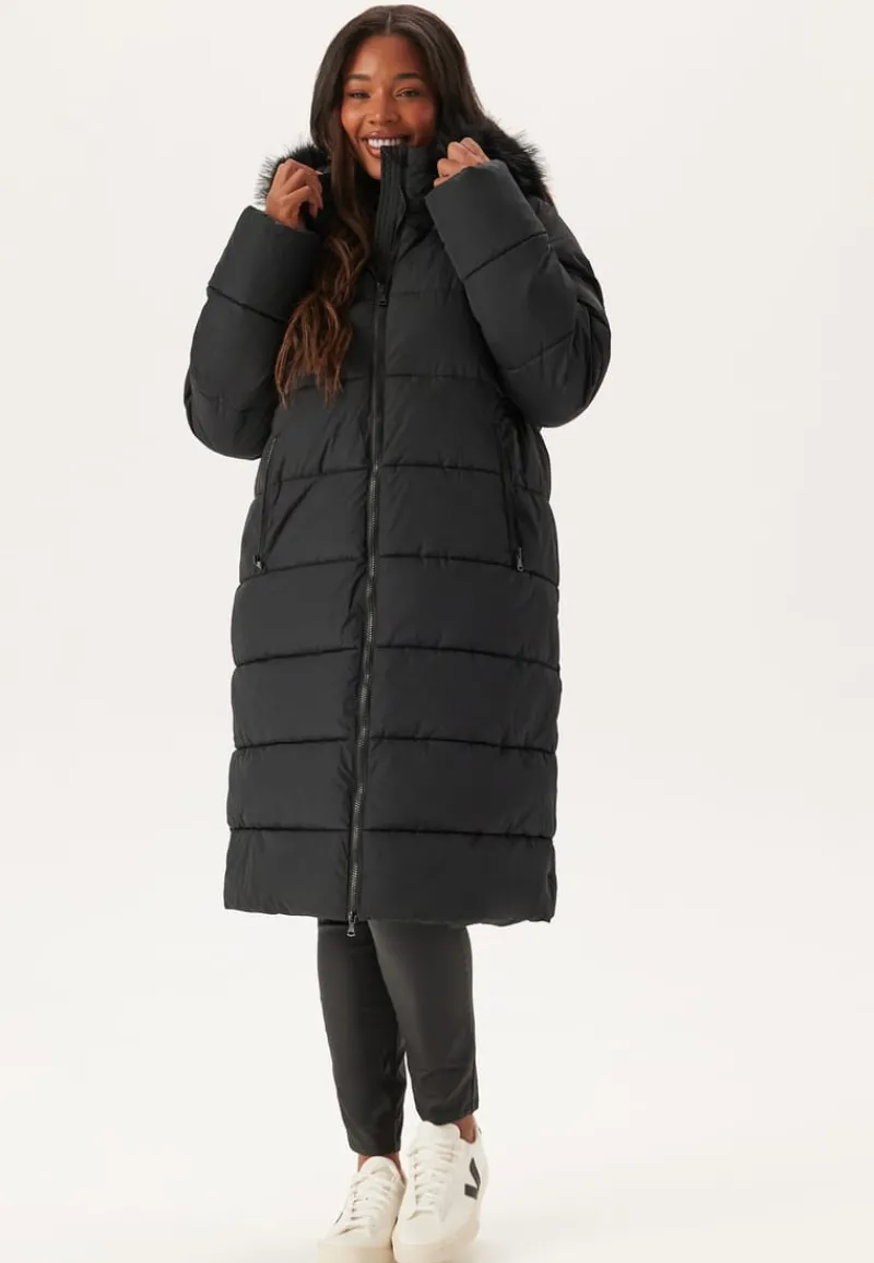 Happy Holly Hooded Padded Long Jacket