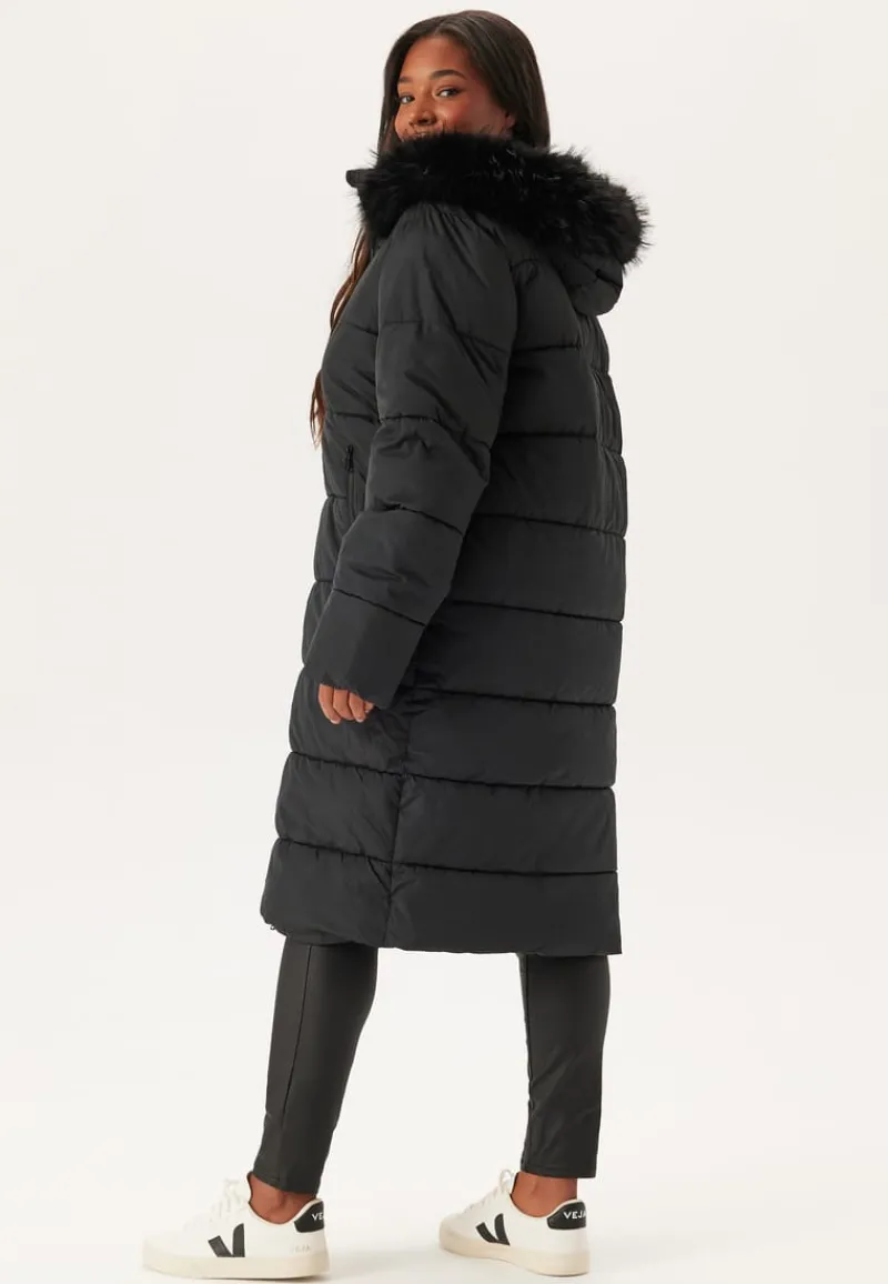 Happy Holly Hooded Padded Long Jacket