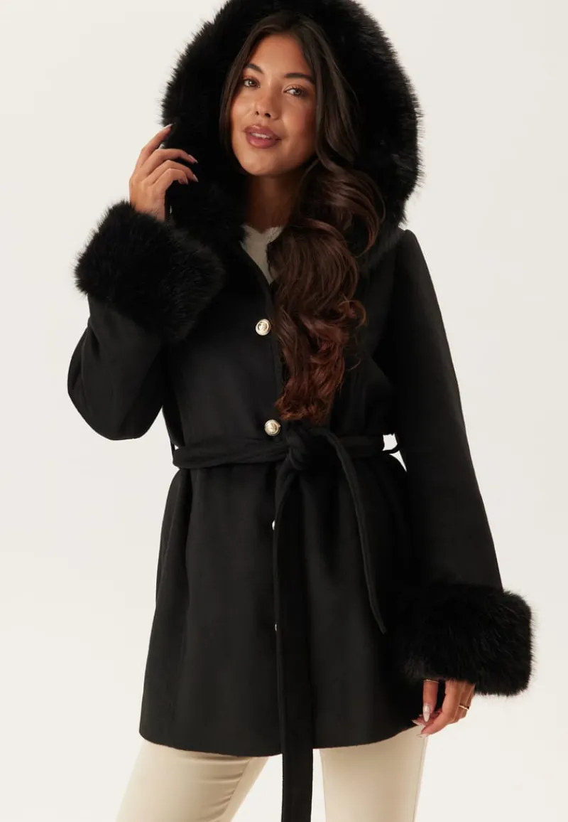 Chiara Forthi Hooded Wool Blend Coat