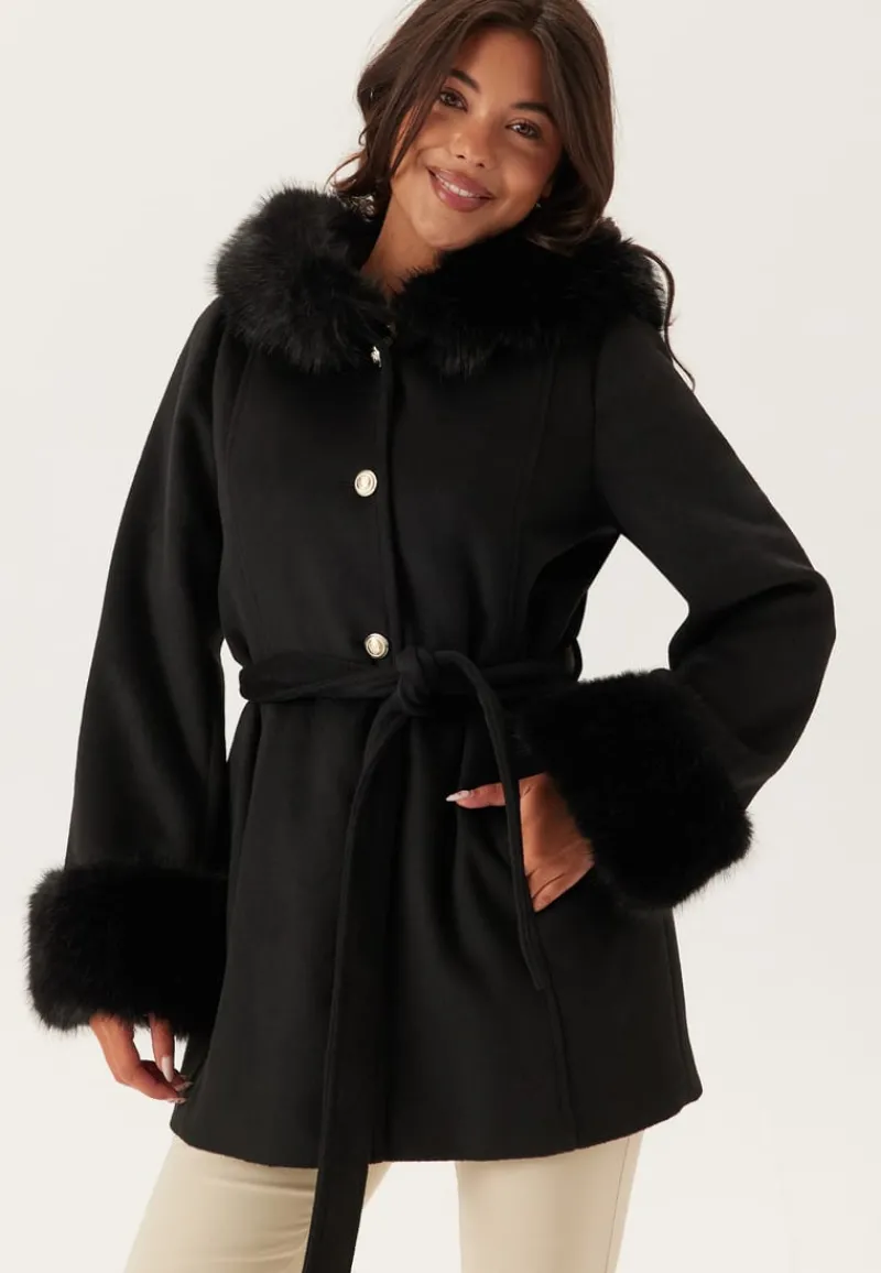Chiara Forthi Hooded Wool Blend Coat