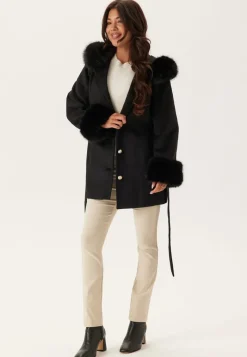 Chiara Forthi Hooded Wool Blend Coat