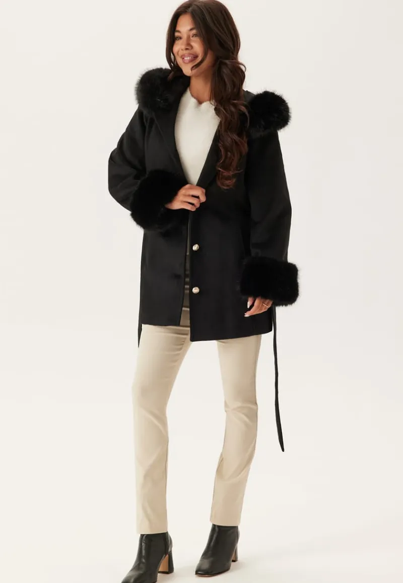 Chiara Forthi Hooded Wool Blend Coat