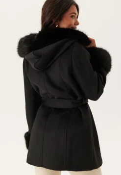 Chiara Forthi Hooded Wool Blend Coat