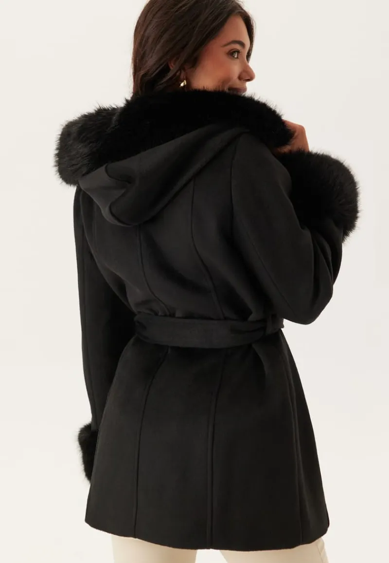 Chiara Forthi Hooded Wool Blend Coat