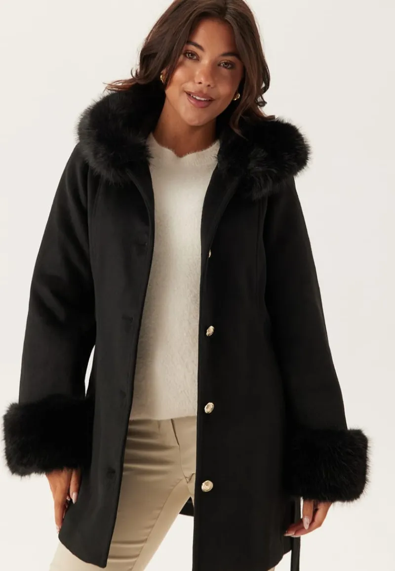 Chiara Forthi Hooded Wool Blend Coat