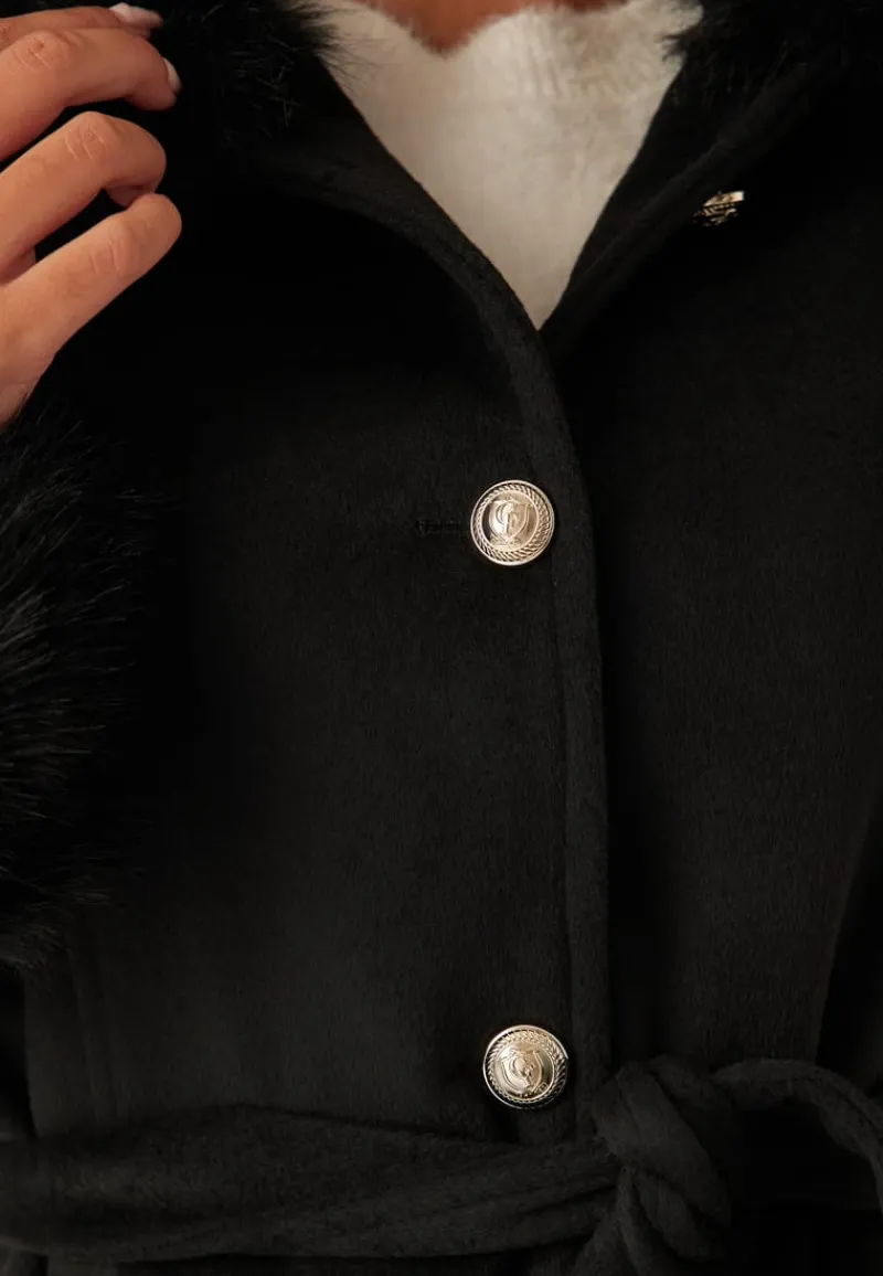 Chiara Forthi Hooded Wool Blend Coat