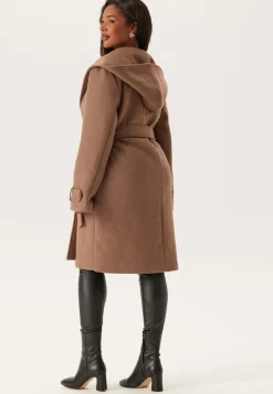 Happy Holly Hooded Wool Mix Coat