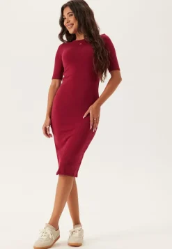 Calvin Klein Jeans Hs Ctn Contour 1x1 Rib Midi Dr