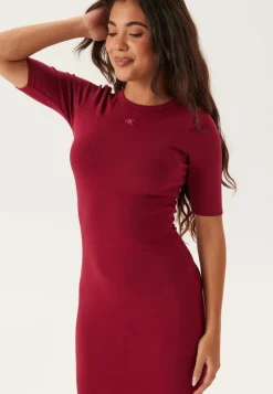 Calvin Klein Jeans Hs Ctn Contour 1x1 Rib Midi Dr