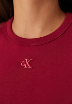 Calvin Klein Jeans Hs Ctn Contour 1x1 Rib Midi Dr