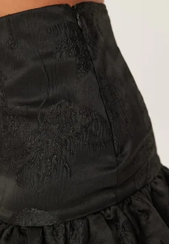 Chiara Forthi Jacquard Short Flounce Skirt