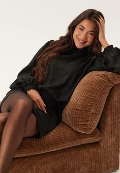 Happy Holly Jacquard Smock Blouse