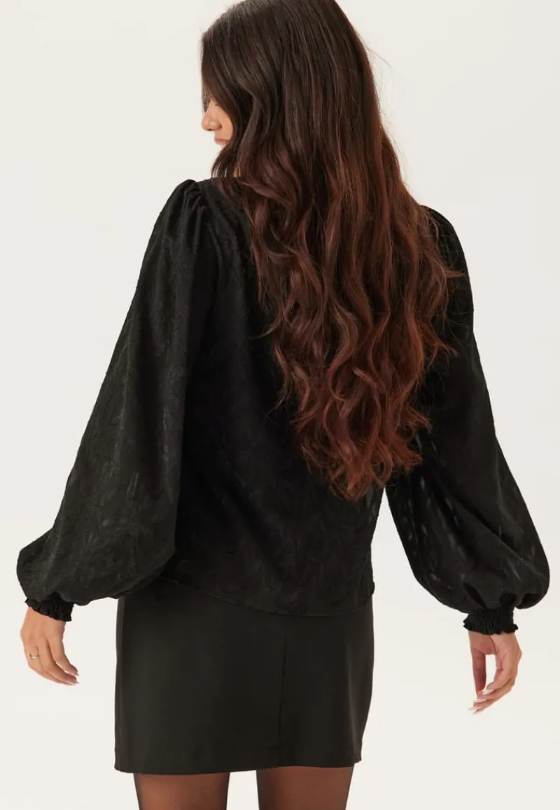 Happy Holly Jacquard Smock Blouse