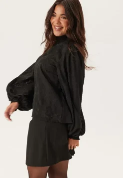 Happy Holly Jacquard Smock Blouse