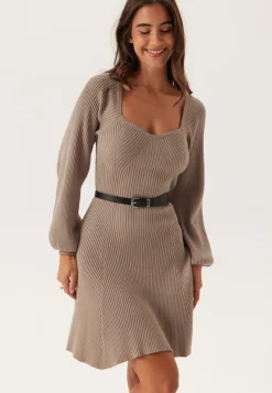 BUBBLEROOM Knitted Short Skater Dress