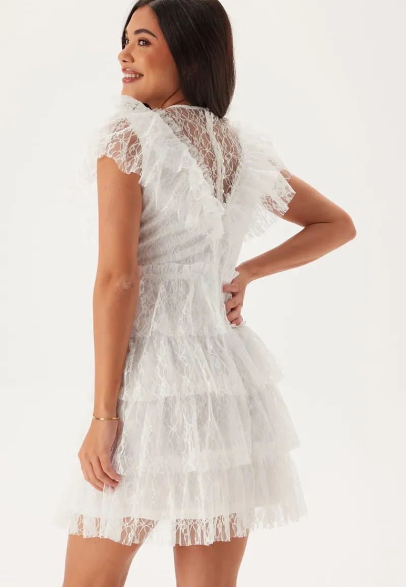 Bubbleroom Occasion Lace Frill Short Dress