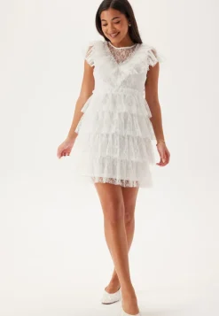 Bubbleroom Occasion Lace Frill Short Dress