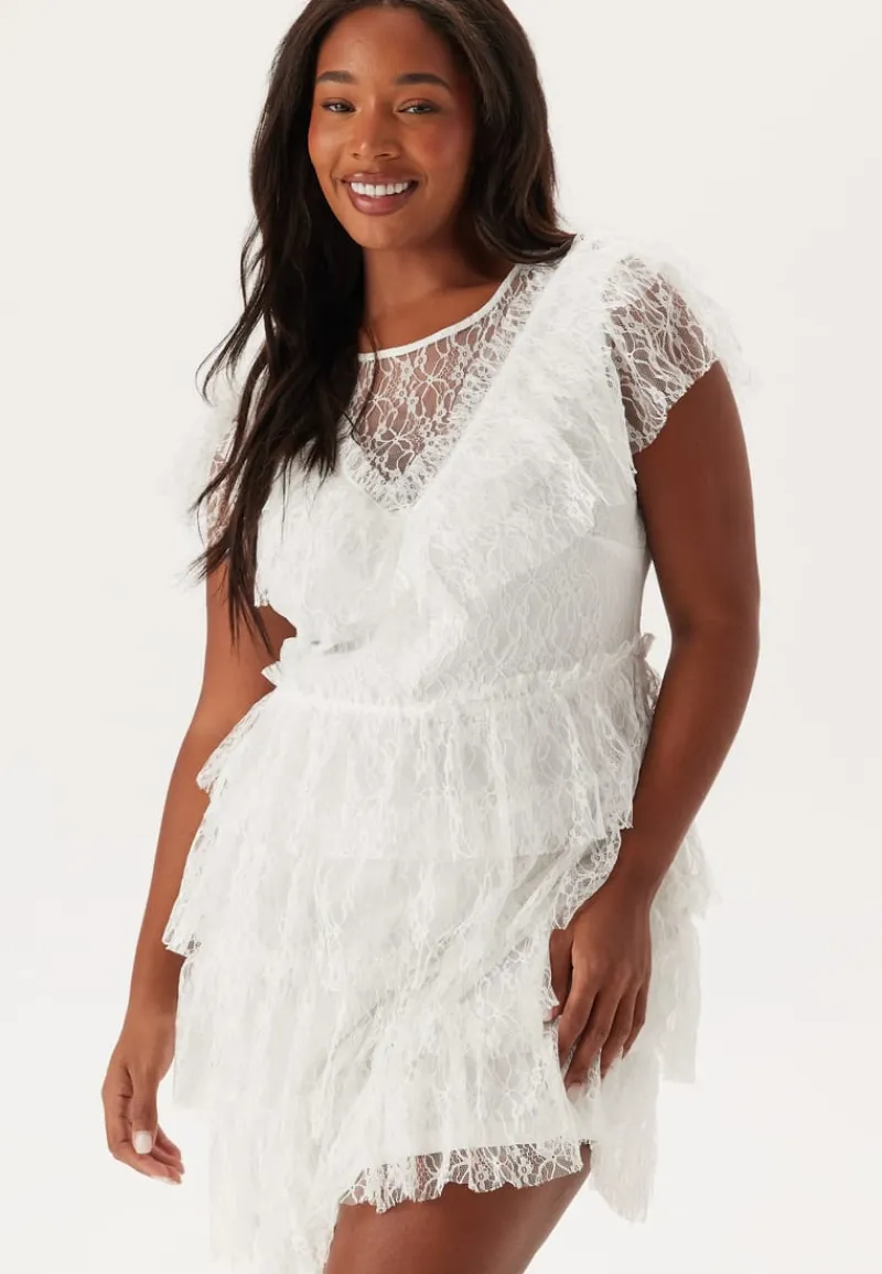 Bubbleroom Occasion Lace Frill Short Dress