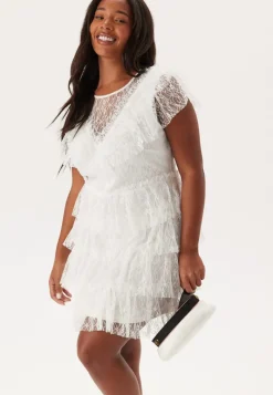 Bubbleroom Occasion Lace Frill Short Dress