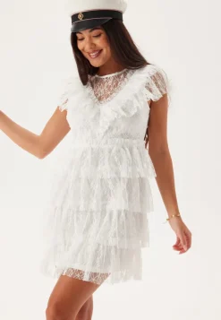 Bubbleroom Occasion Lace Frill Short Dress