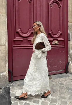 Emelie Olson X Bubbleroom Lace Maxi Skirt