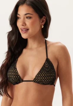 BUBBLEROOM Lace Triangle Tie Top